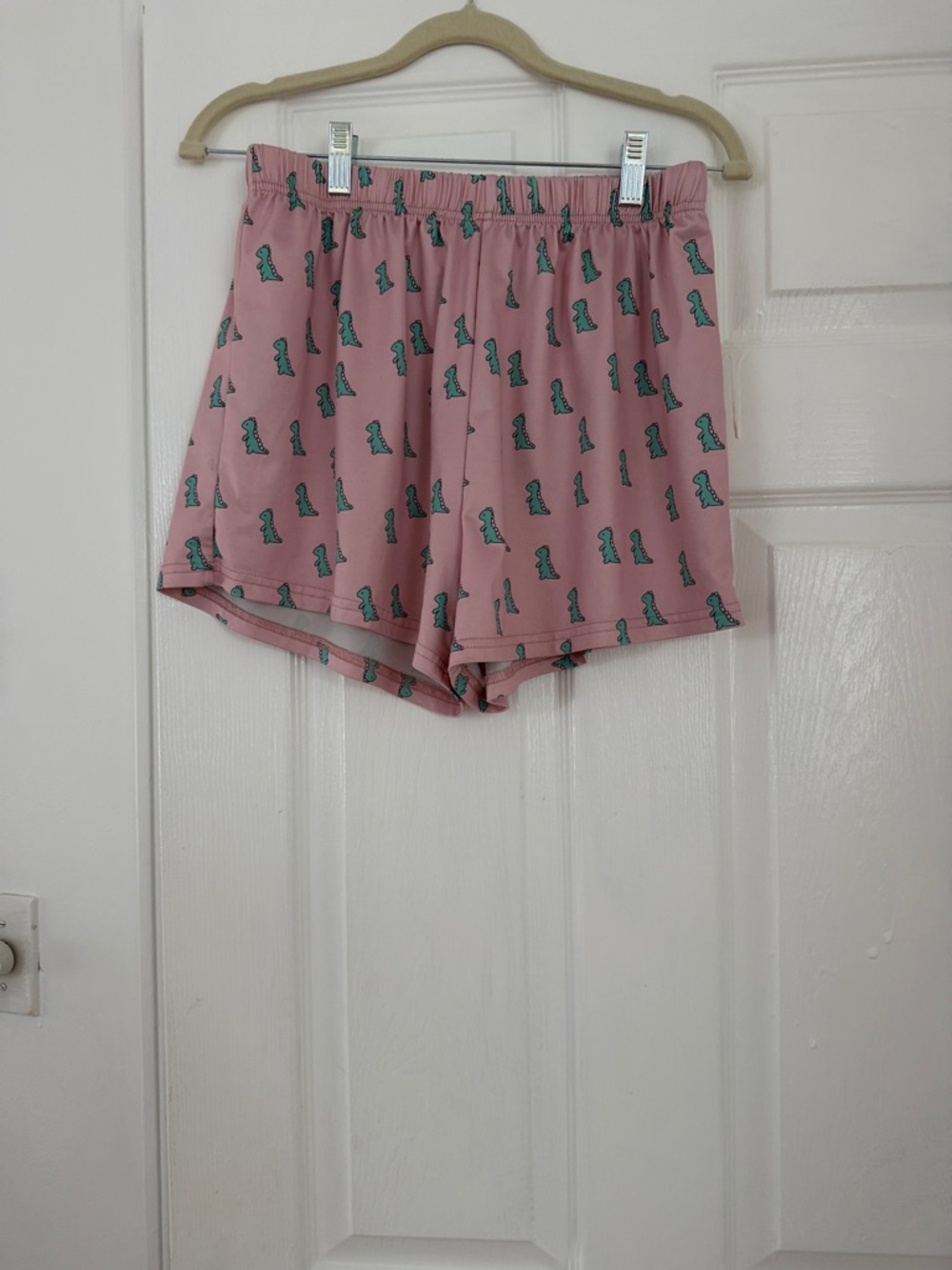 Pink Dino Print PJ Shorts